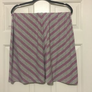 Faded Glory Skirts - Diagonally Striped Purple and Gray Skirt Faded Glory Skirts - Diagonally Striped Purple and Gray Skirt